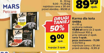 Carrefour Karma dla kota Sheba 4x85g oferta