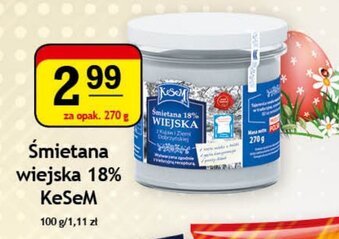 Gram Market Śmietana wiejska 18% KeSeM 270g oferta