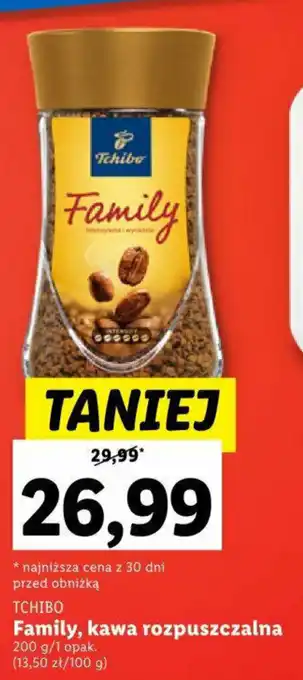 Lidl Tchibo Family, kawa rozpuszczalna 200g oferta