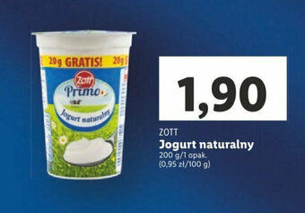 Lidl ZOTT Jogurt naturalny 200g oferta