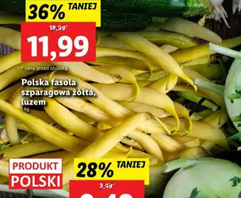 Lidl Polska fasola szparagowa żółta, luzem 1kg oferta