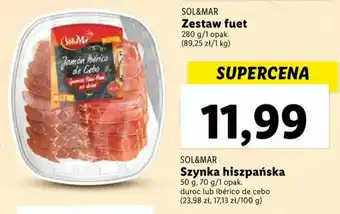 Lidl SOL&MAR Szynka hiszpańska 50 g, 70 g/1 opak. oferta