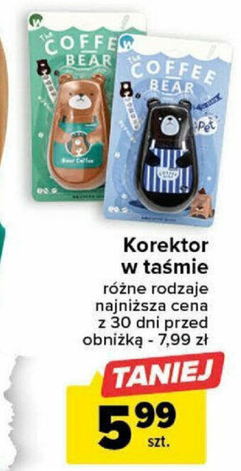 Carrefour Korektor w taśmie oferta