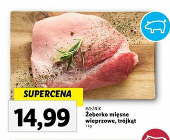 Lidl RZEŹNIK Żeberko mięsne wieprzowe, trójkąt 1 kg oferta