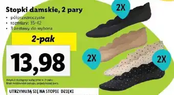 Lidl Stopki damskie, 2 pary oferta