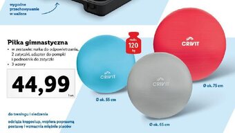 Lidl Piłka gimnastyczna oferta