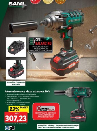 Lidl Akumulatorowy klucz udarowy 20 V oferta