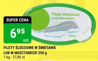 bi1 FILETY ŚLEDZIOWE W ŚMIETANIE LUB W MUSZTARDZIE 250 g oferta