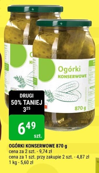 bi1 OGÓRKI KONSERWOWE 870 g oferta