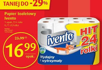 Delikatesy Centrum Papier toaletowy Ivento 24 rolki oferta