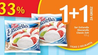 Delikatesy Centrum Ser Zottarella Mozzarella Classic Zott 125 g oferta