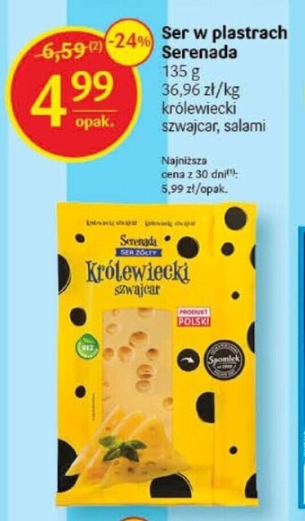 Delikatesy Centrum Ser w plastrach Serenada 135g oferta