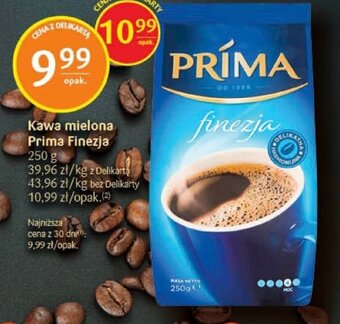 Delikatesy Centrum Kawa mielona Prima Finezja 250 g oferta