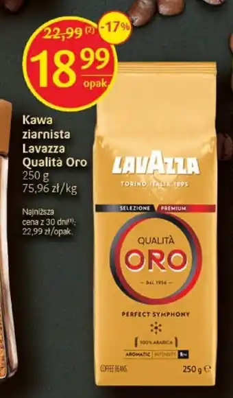 Delikatesy Centrum Kawa ziarnista Lavazza Qualità Oro 250g oferta