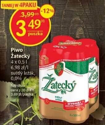 Delikatesy Centrum Piwo Žatecký 0,5l oferta