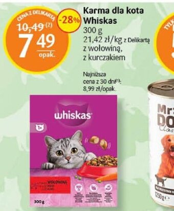 Delikatesy Centrum Karma dla kota Whiskas 300g oferta