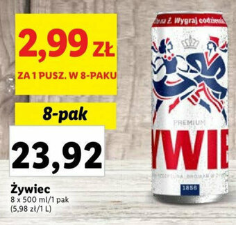 Lidl Żywiec 8x500ml oferta