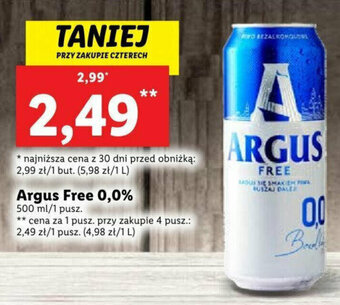 Lidl Argus Free 0,0% 500 ml oferta