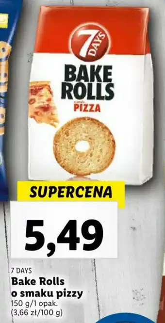 Lidl 7 DAYS Bake Rolls o smaku pizzy 150 g oferta