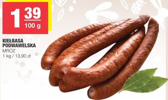 Spar Kiełbasa podwawelska 100g oferta