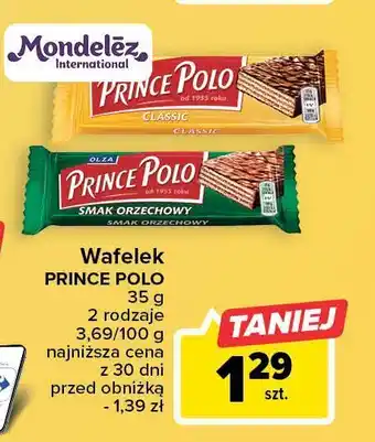 Carrefour Wafelek orzechowy oferta