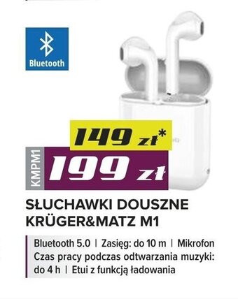 Rebel Electro Słuchawki douszne Kruger&Matz M1 oferta