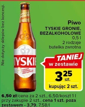 Carrefour Express Tyskie piwo jasne 500 ml oferta