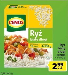 Carrefour Express Cenos ryż biały długi 400 g (4 torebki) oferta