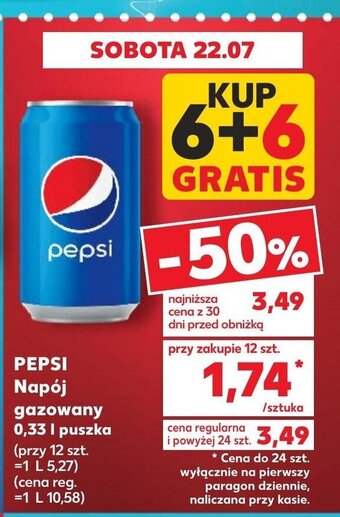 Kaufland PEPSI Napój gazowany 0,33 l oferta