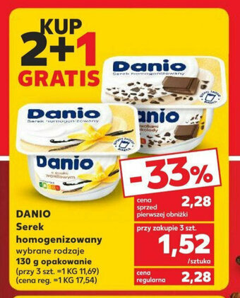 Kaufland DANIO Serek homogenizowany 130 g oferta