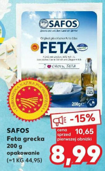 Kaufland SAFOS Feta grecka 200g oferta