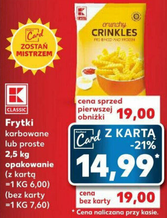 Kaufland Frytki 2,5 kg oferta