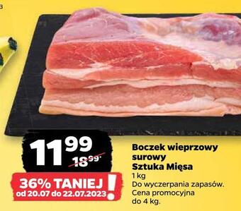 Netto Boczek wieprzowy surowy sztuka mięsa oferta