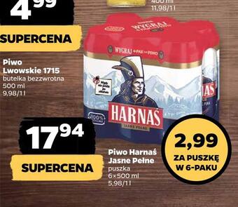 Netto Piwo harnaś jasne pełne oferta