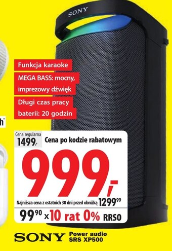 Media Expert Power audio sony oferta