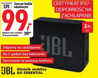 Media Expert Głośnik bezprzewodowy jbl oferta