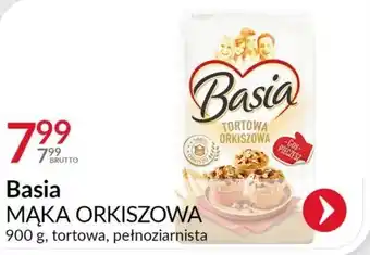 Eurocash Basia MĄKA ORKISZOWA 900 g, tortowa, pełnoziarnista oferta