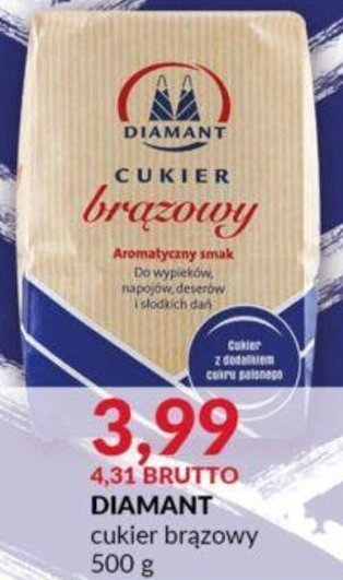 DIAMANT cukier brązowy 500 g