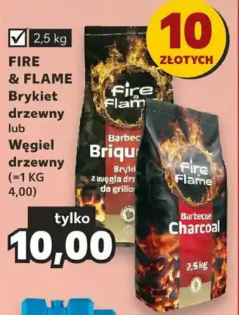 Kaufland Fire Flame Brykiet drzewny lub Węgiel drzewny oferta