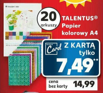 Kaufland TALENTUSⓇ Papier kolorowy A4 oferta
