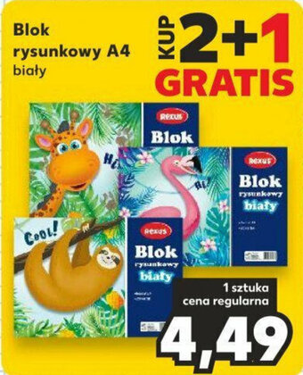 Kaufland Blok rysunkowy A4 oferta