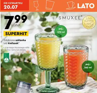 Biedronka Kieliszek zdobiony 270 ml oferta