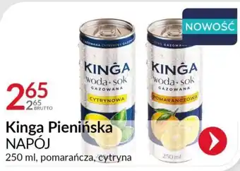 Eurocash Kinga Pienińska NAPÓJ 250 ml, pomarańcza, cytryna oferta