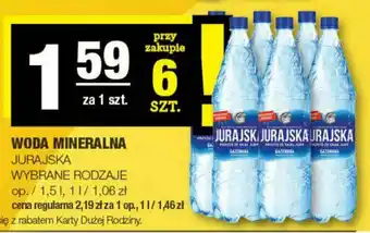 Spar JURAJSKA WODA MINERALNA 1,5l oferta