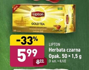 ALDI Herbata czarna Lipton 50 tb, oferta