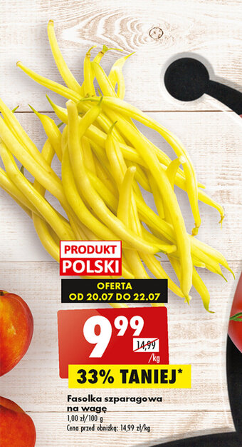 Biedronka Fasolka szparagowa na wagę 1 kg oferta