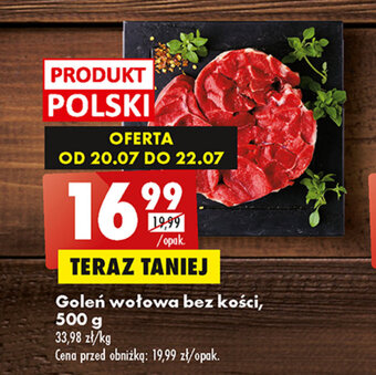 Biedronka Goleń wołowa bez kości, 500 g oferta
