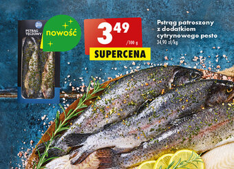 Biedronka Pstrąg patroszony z dodatkiem cytrynowego pesto 100 g oferta