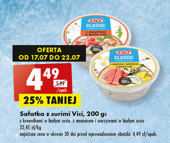 Biedronka Sałatka z surimi Vici, 200 g oferta