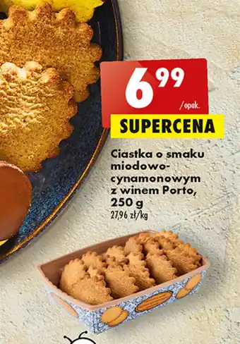 Biedronka Ciastka o smaku miodowo-cynamonowym z winem Porto, 250 g oferta